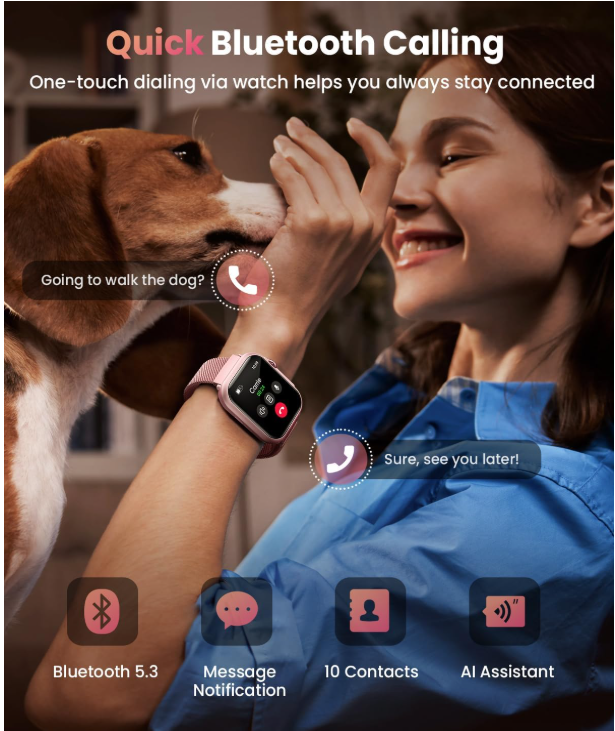 RUXINGX Smart Watch for Women Men Fitness