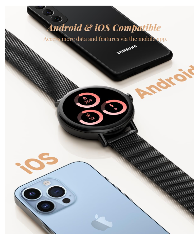 TOOBUR Smart Watch for Women with Two Bands