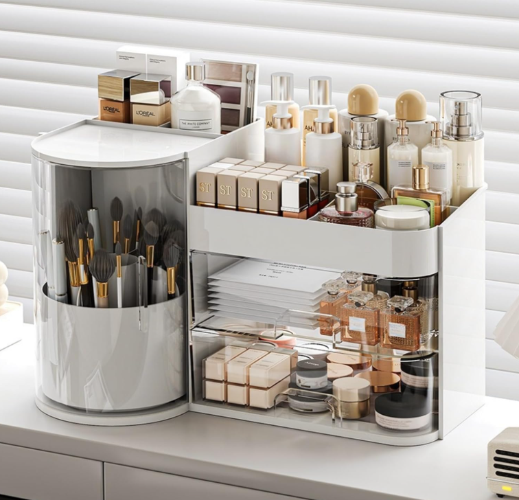 Cosmetic Organizer with Drawers Countertop Skincare Organizer for Vanity