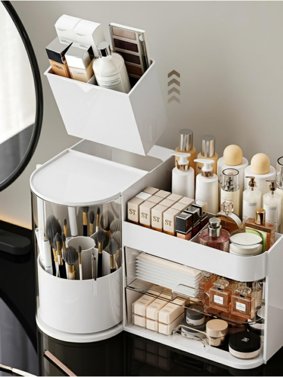 Cosmetic Organizer with Drawers Countertop Skincare Organizer for Vanity