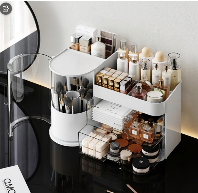 Cosmetic Organizer with Drawers Countertop Skincare Organizer for Vanity