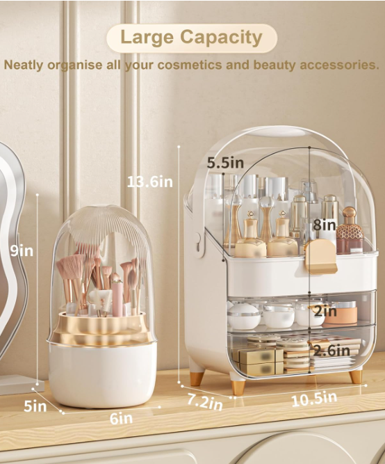 Makeup Organizer, Skincare Holder Bathroom Counter Organizer