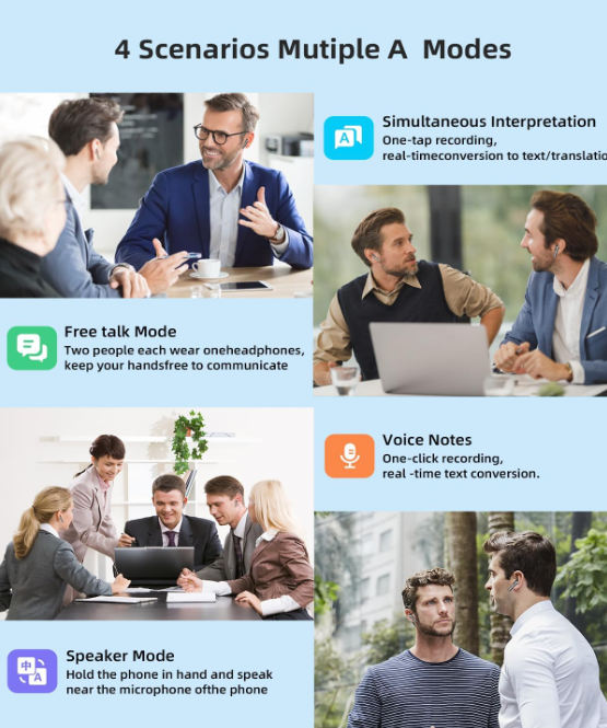 Meylhox Ai Translation Earbuds Real Time No Subscription