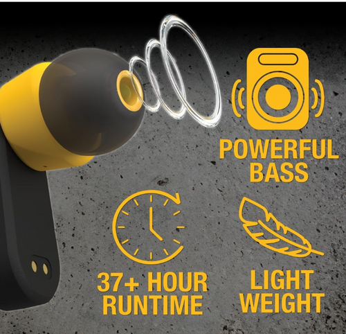 DEWALT Heavy Duty True Wireless Ear Buds